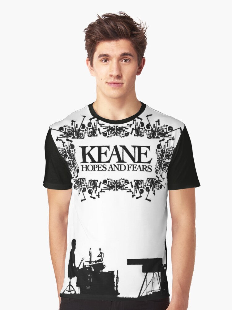 Hopes and Fears Graphic T-Shirt featuring the Keane band logo and album art - Men