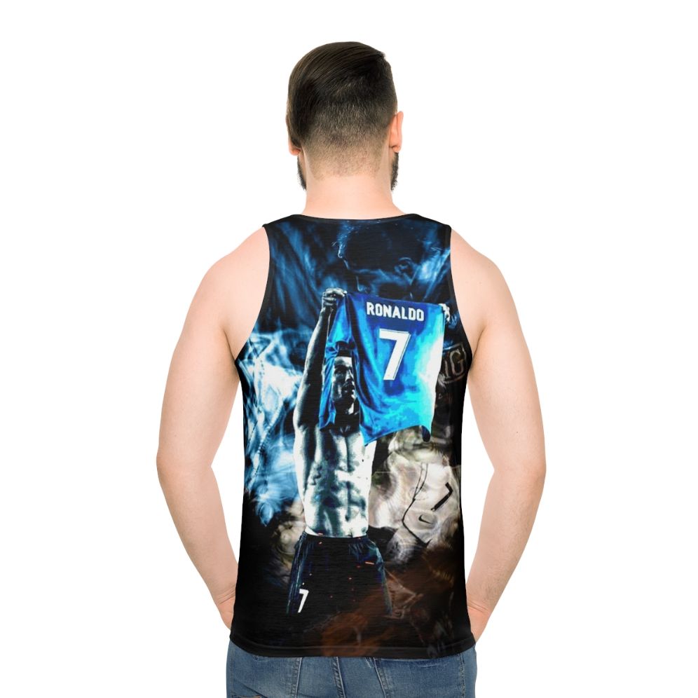 Cristiano Ronaldo Unisex Tank Top - men back