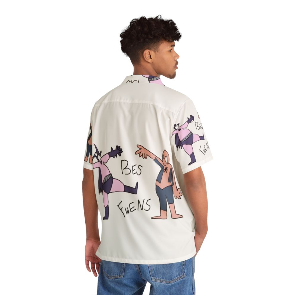 Bes Fwens Superhero Hawaiian Shirt - People Back