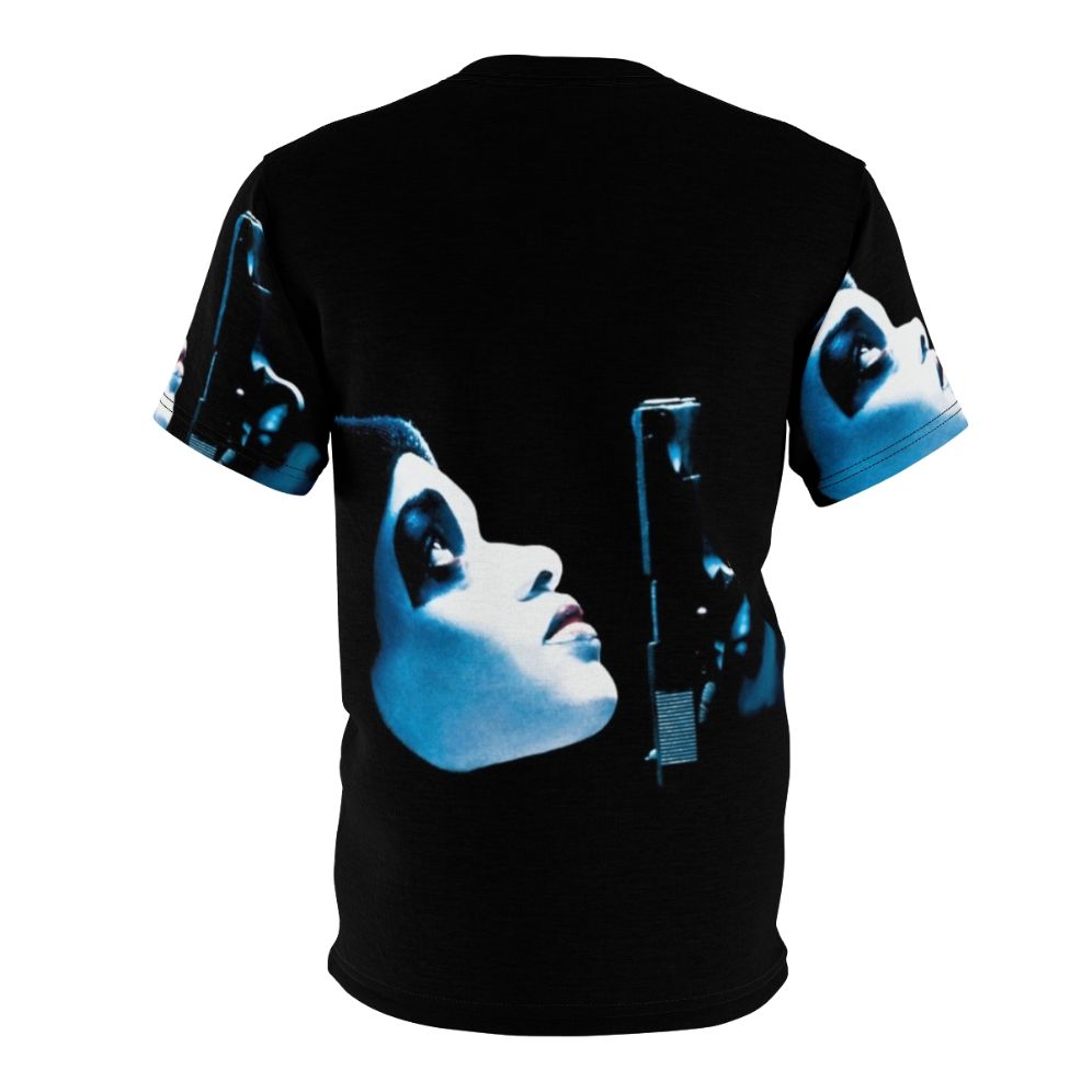 Retro style graphic t-shirt featuring a design inspired by the 1995 film "Dead Presidents" - Back