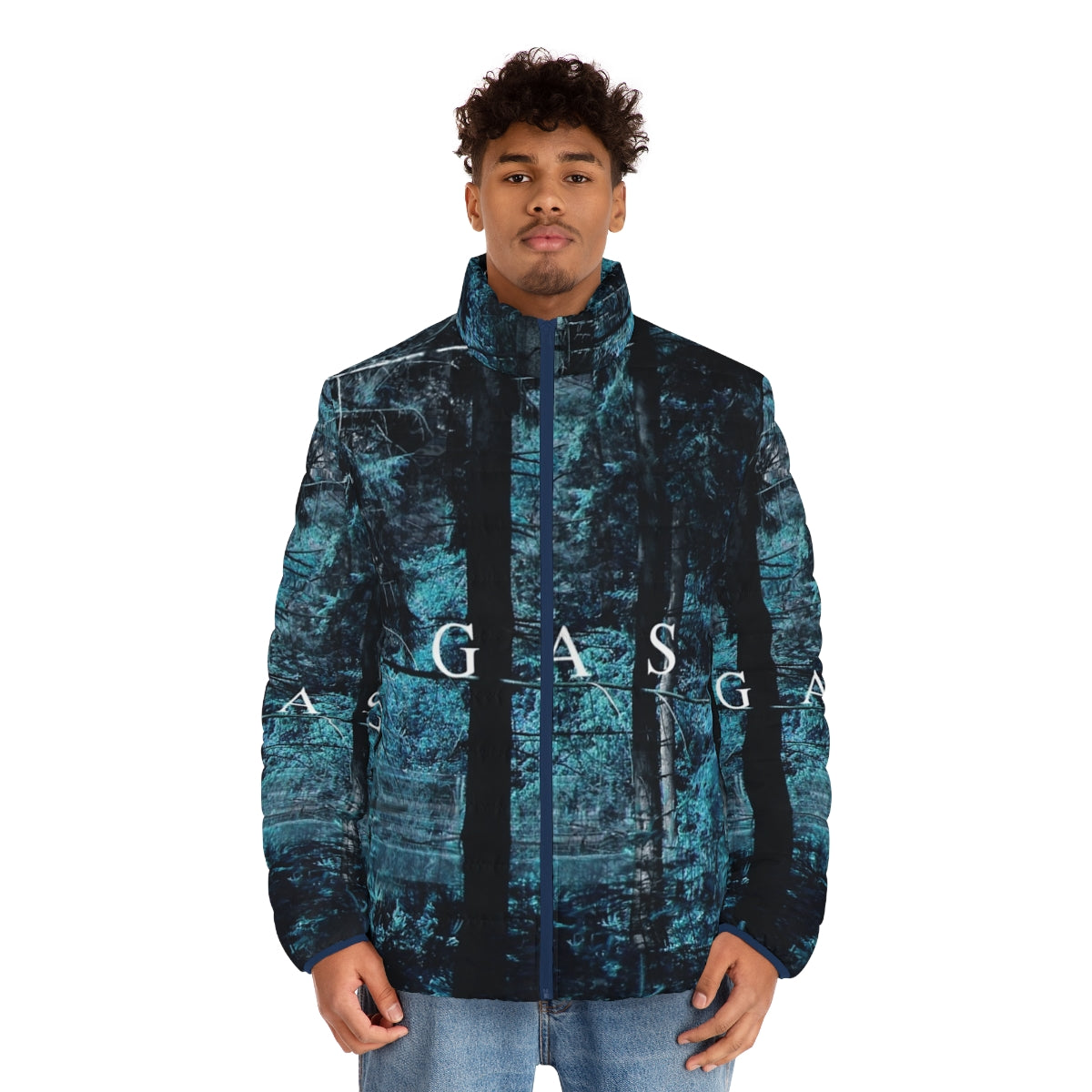 Gas Narkopop Puffer Jacket featuring ambient, experimental sound design - men front