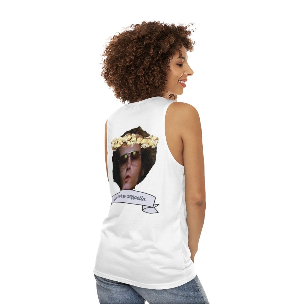 70s Inspired Led Zeppelin Unisex Tank Top - women back