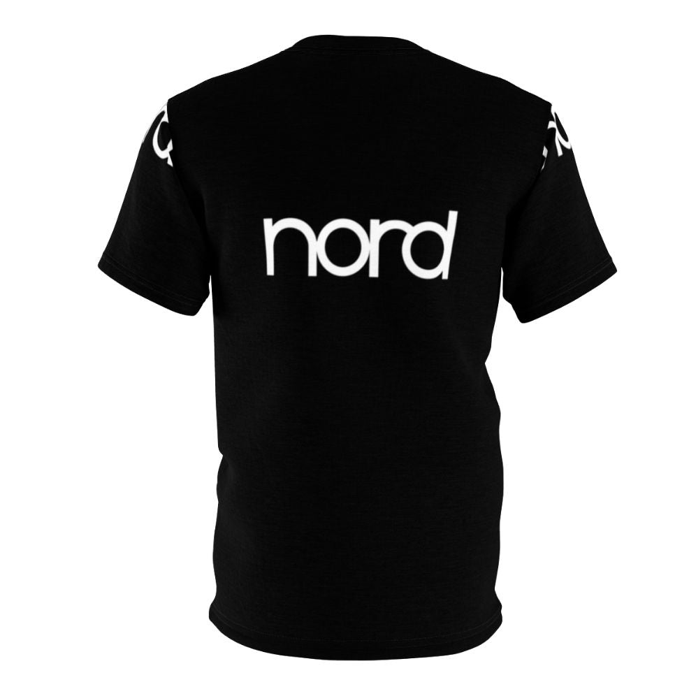 Nord piano keyboards featured on a high-quality t-shirt design - Back