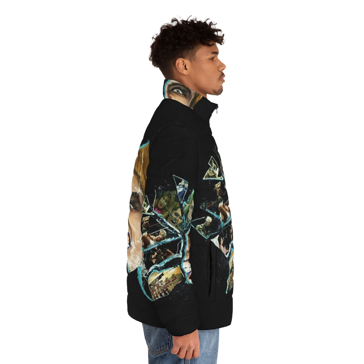 Bull Nakano Puffer Jacket featuring the Empress of Yesterday design - men side right