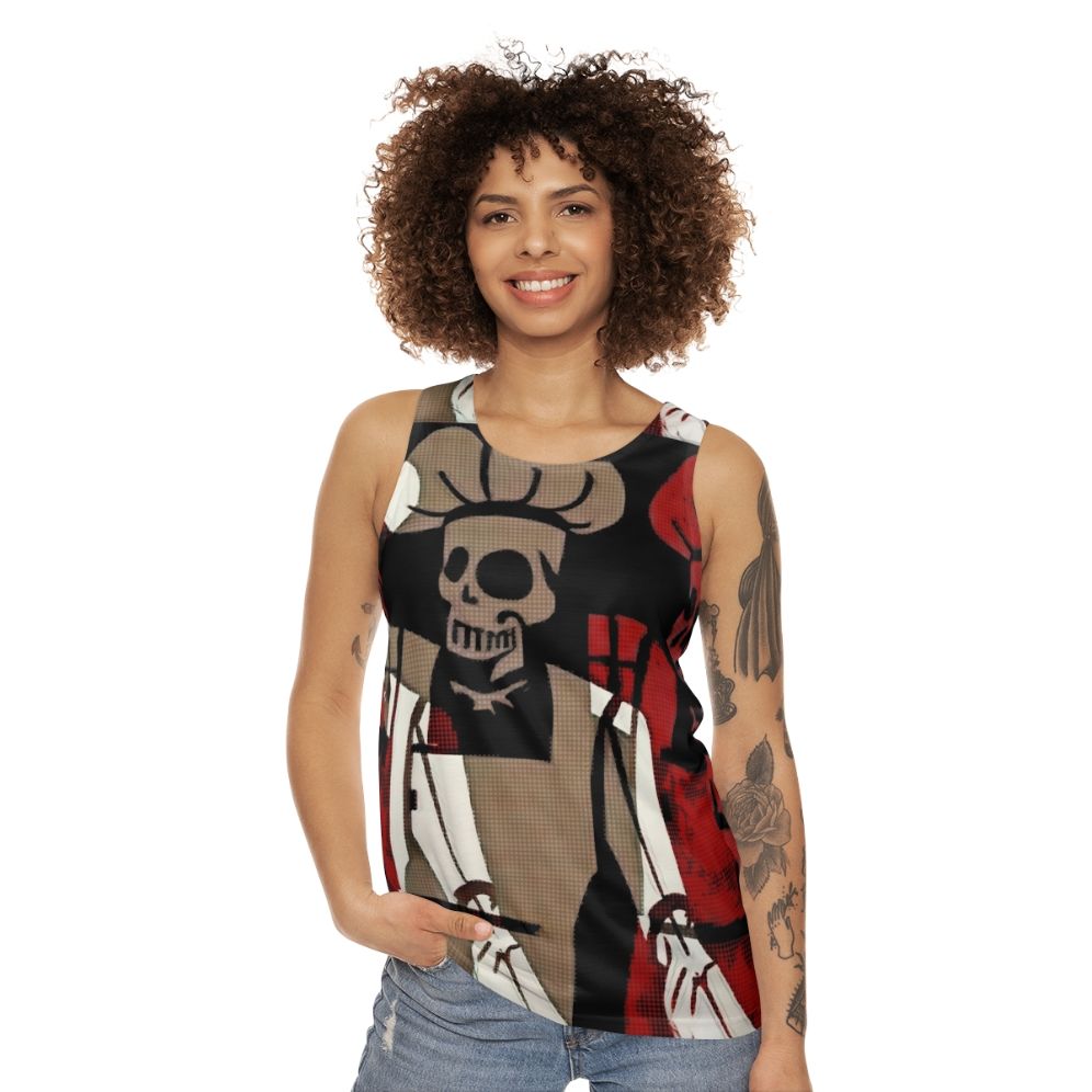 Skeleton Chef Unisex Tank Top - women