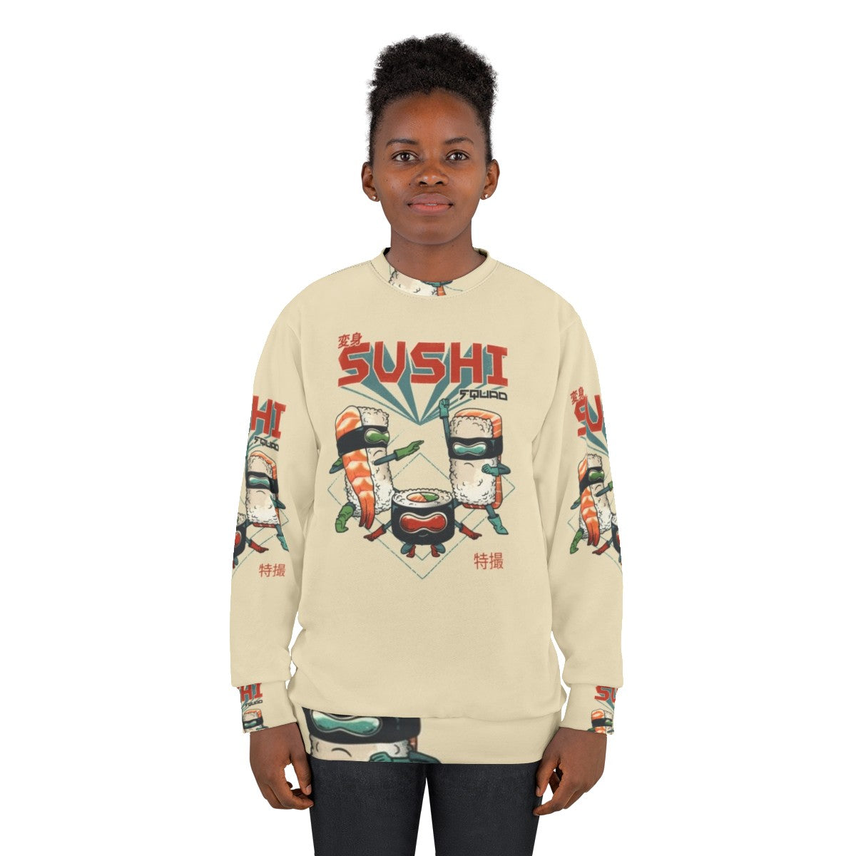 Sushi Squad Sweatshirt - Anime Inspired Fashion - women