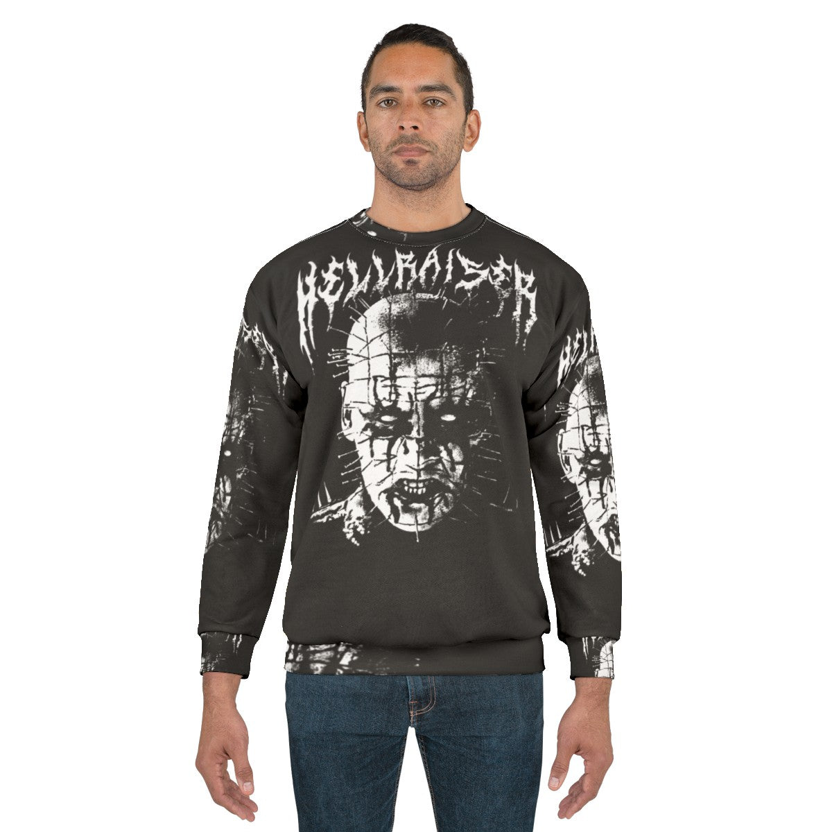 Hellraiser Pinhead Black Metal Sweatshirt - men