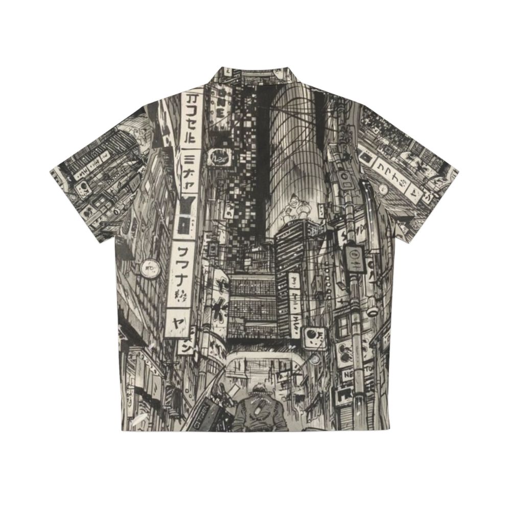 Akira inspired cyberpunk Hawaiian shirt - Back