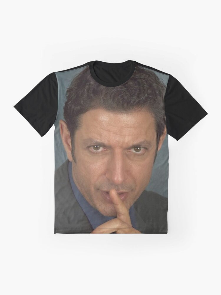 Jeff Goldblum Graphic T-Shirt - Jurassic Park Inspired - Flat lay