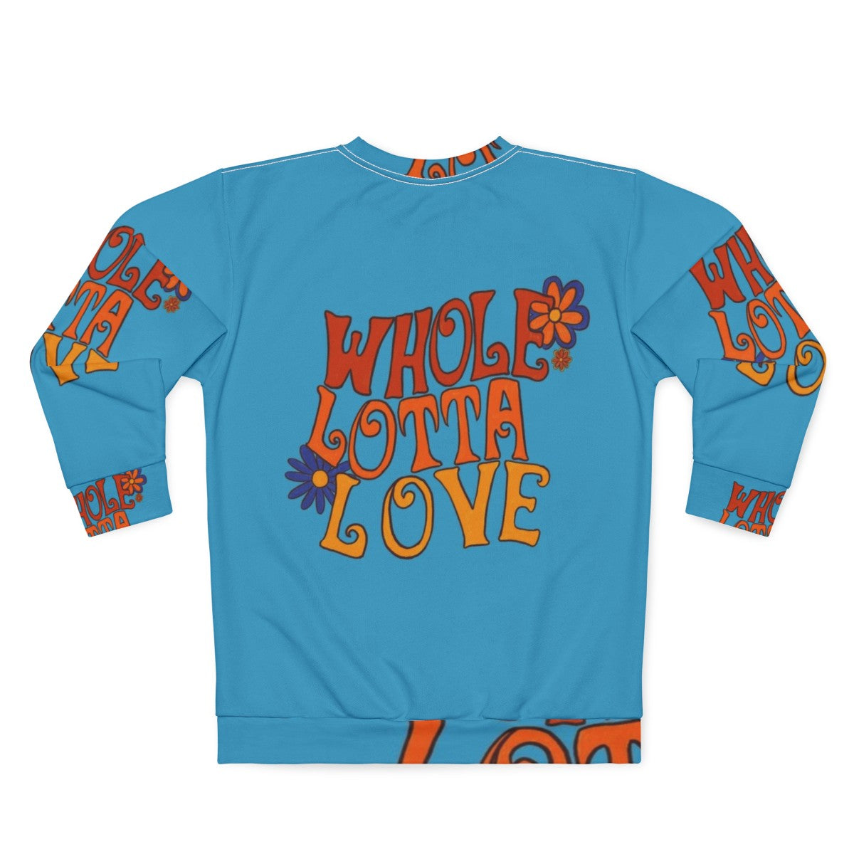 Led Zeppelin Inspired 'Whole Lotta Love' Retro Sweatshirt - Back