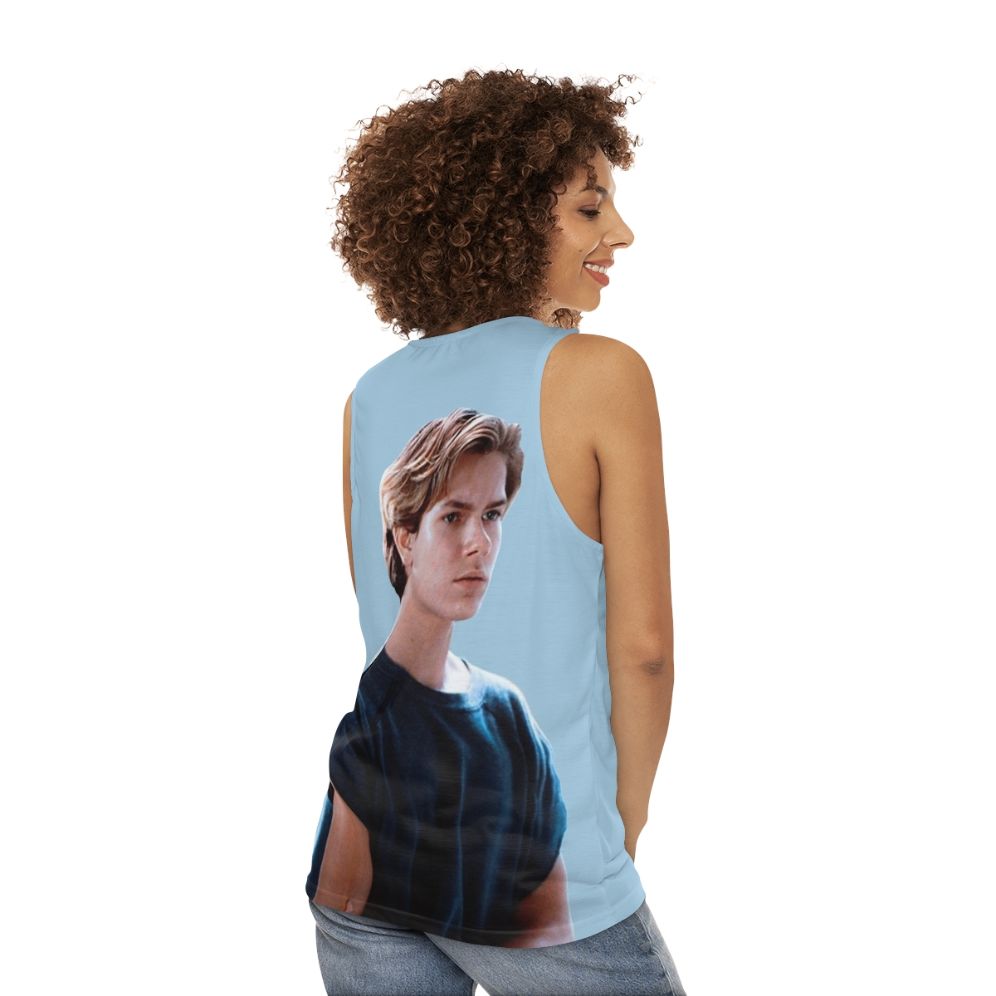 River Phoenix Unisex Tank Top - women back