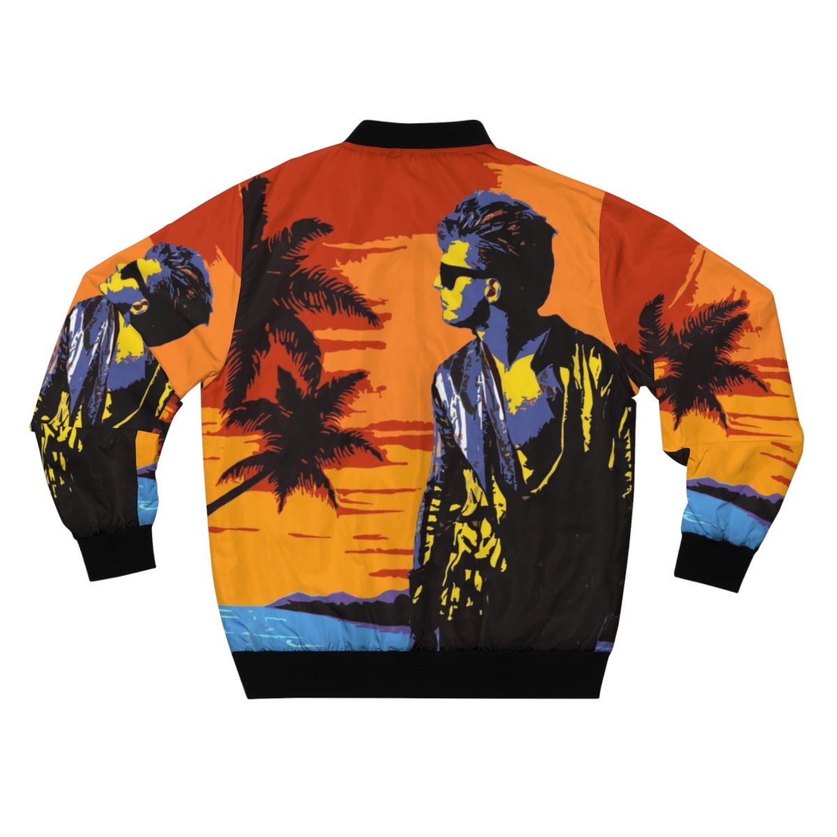 Luis Miguel Beach Bomber Jacket featuring the iconic Mexican singer - Back