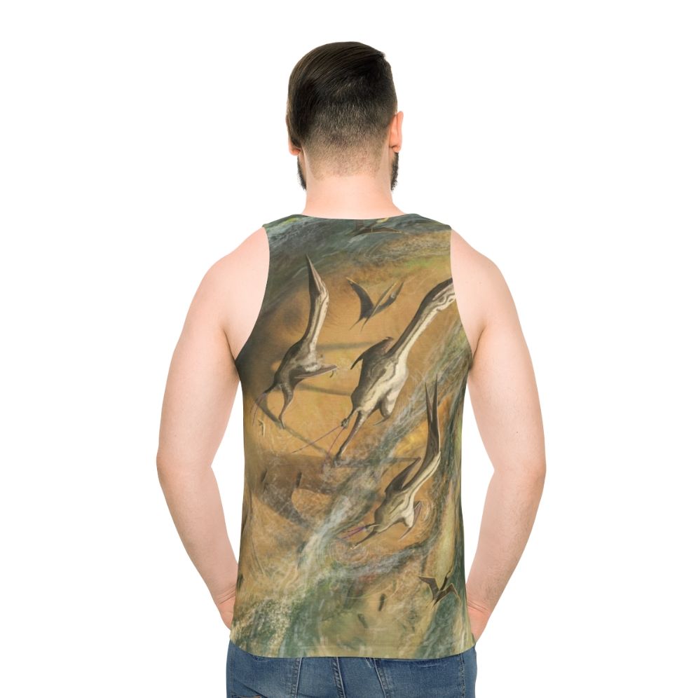 Wandering Azhdarchid Pterosaurs Unisex Tank Top - men back