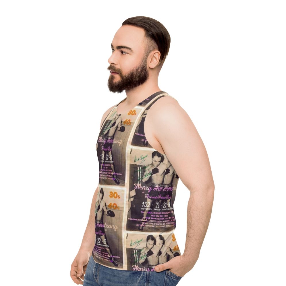 Vintage Boxing Boxer Unisex Tank Top - men side