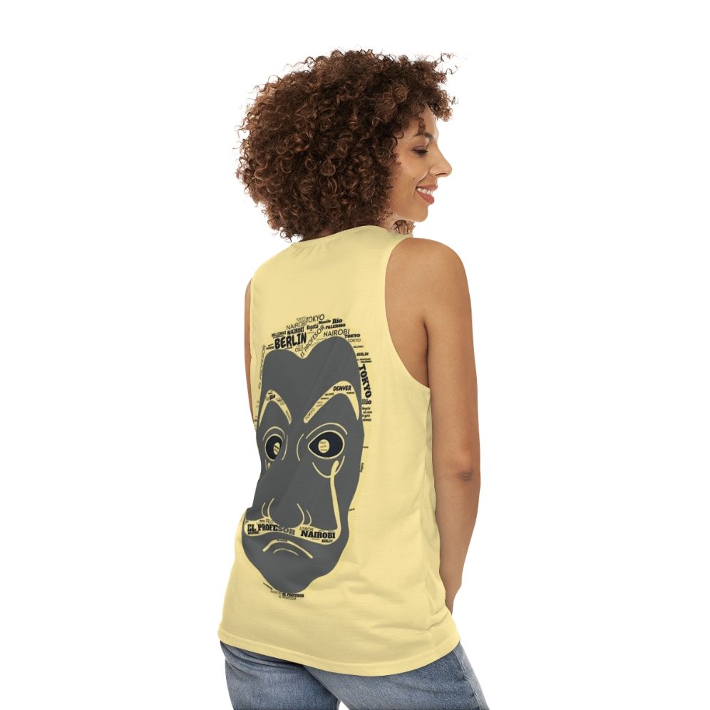 Dali Mask La Casa De Papel Unisex Tank Top - women back