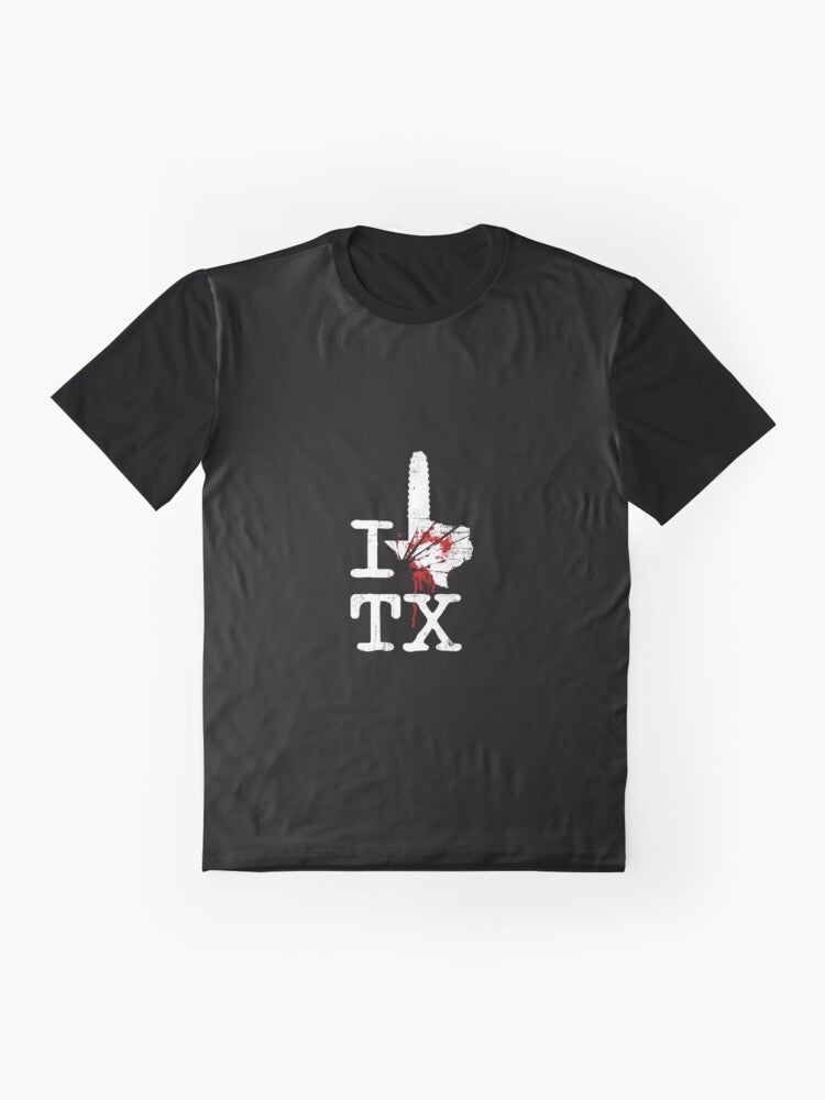 Texas Chainsaw Horror Graphic T-Shirt - Flat lay