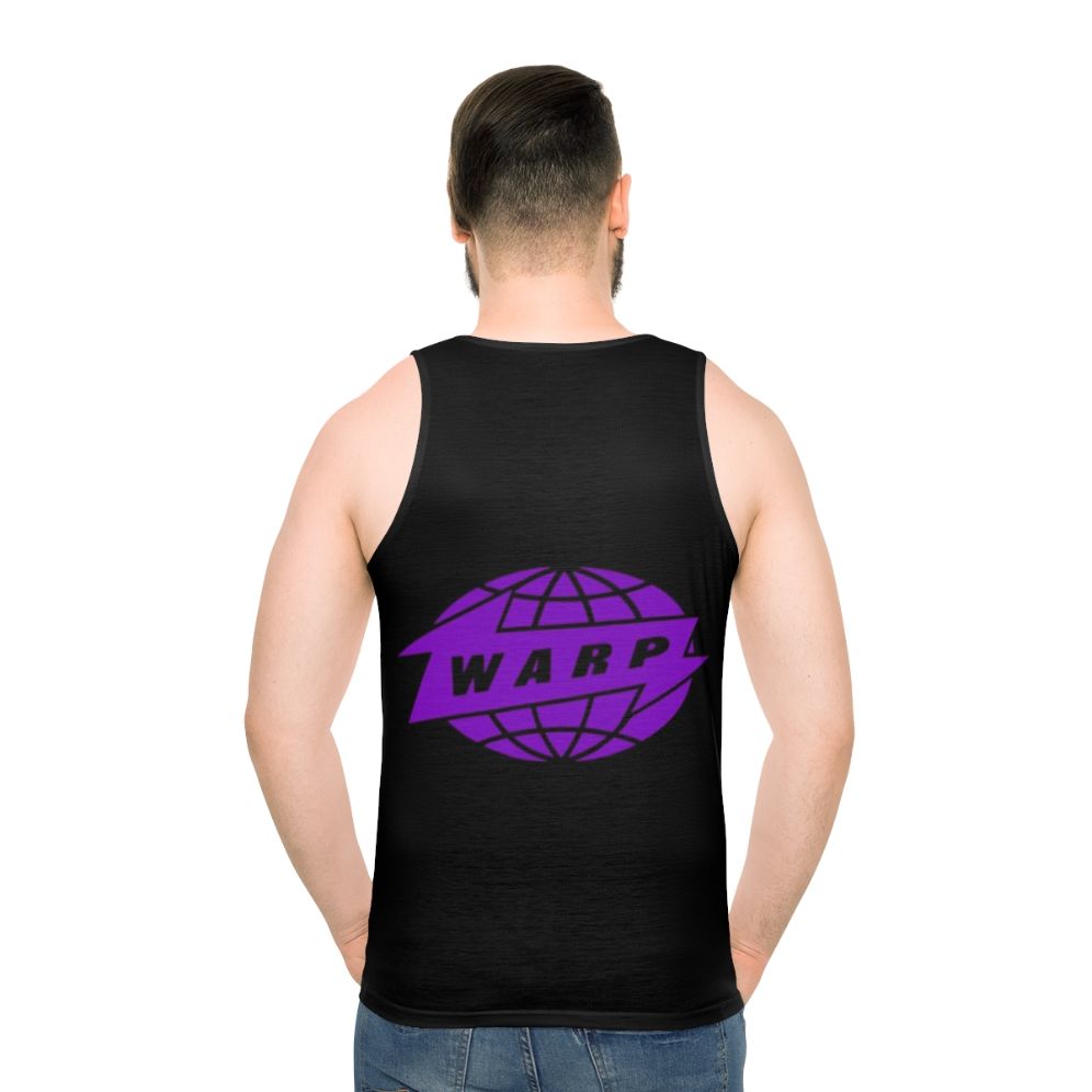 Warp Records Unisex Electronic Music Tank Top - men back