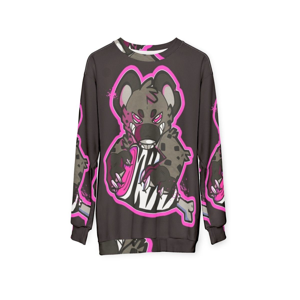 Hyena Themed Furry Sweatshirt - hanging