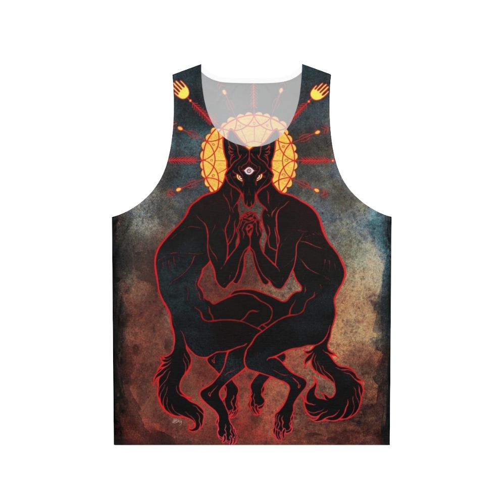 Unisex spiritual trippy third eye tank top