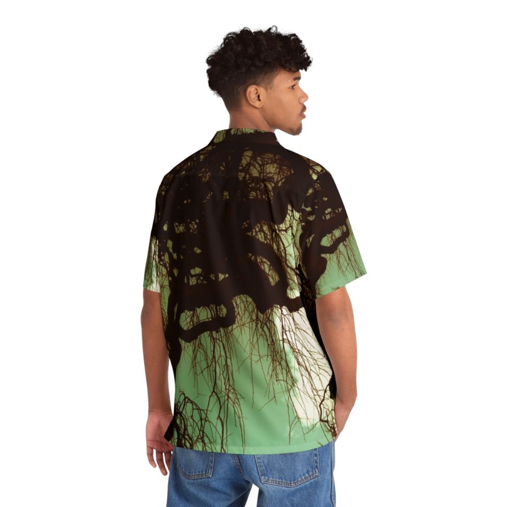 Enchanting Hawaiian Shirt with Forest Nature and Vintage Sky - People Back