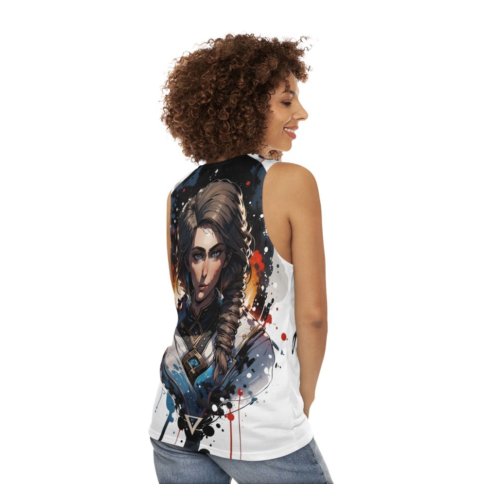 Assassin's Creed Kassandra Unisex Tank Top - women back