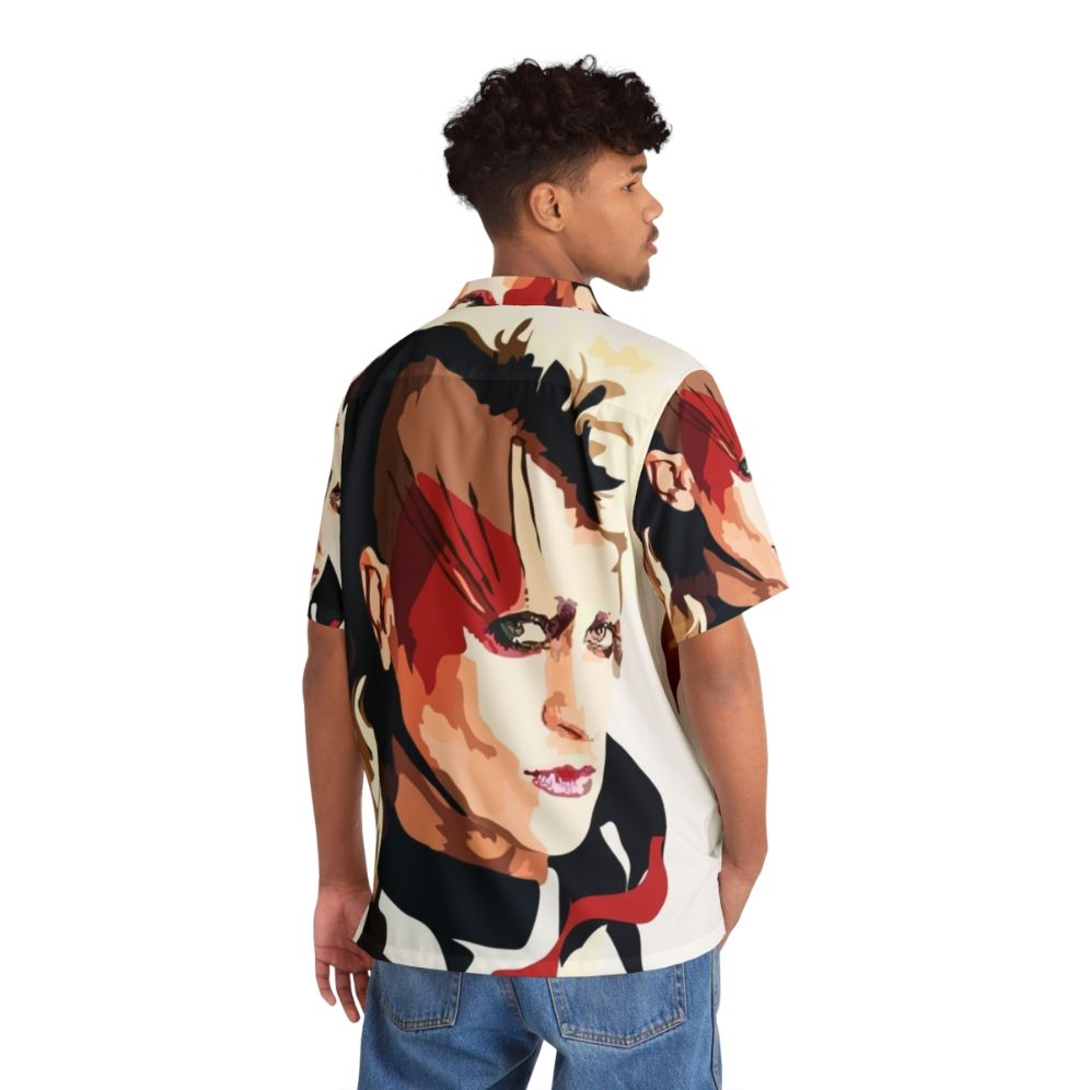 Peaches Hawaiian Shirt featuring a vibrant, music-inspired design - People Back