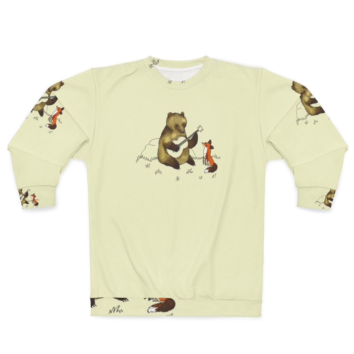 Adorable bear and fox sweatshirt