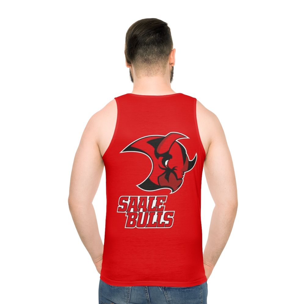 Saale Bulls Halle Ice Hockey Unisex Tank Top - men back