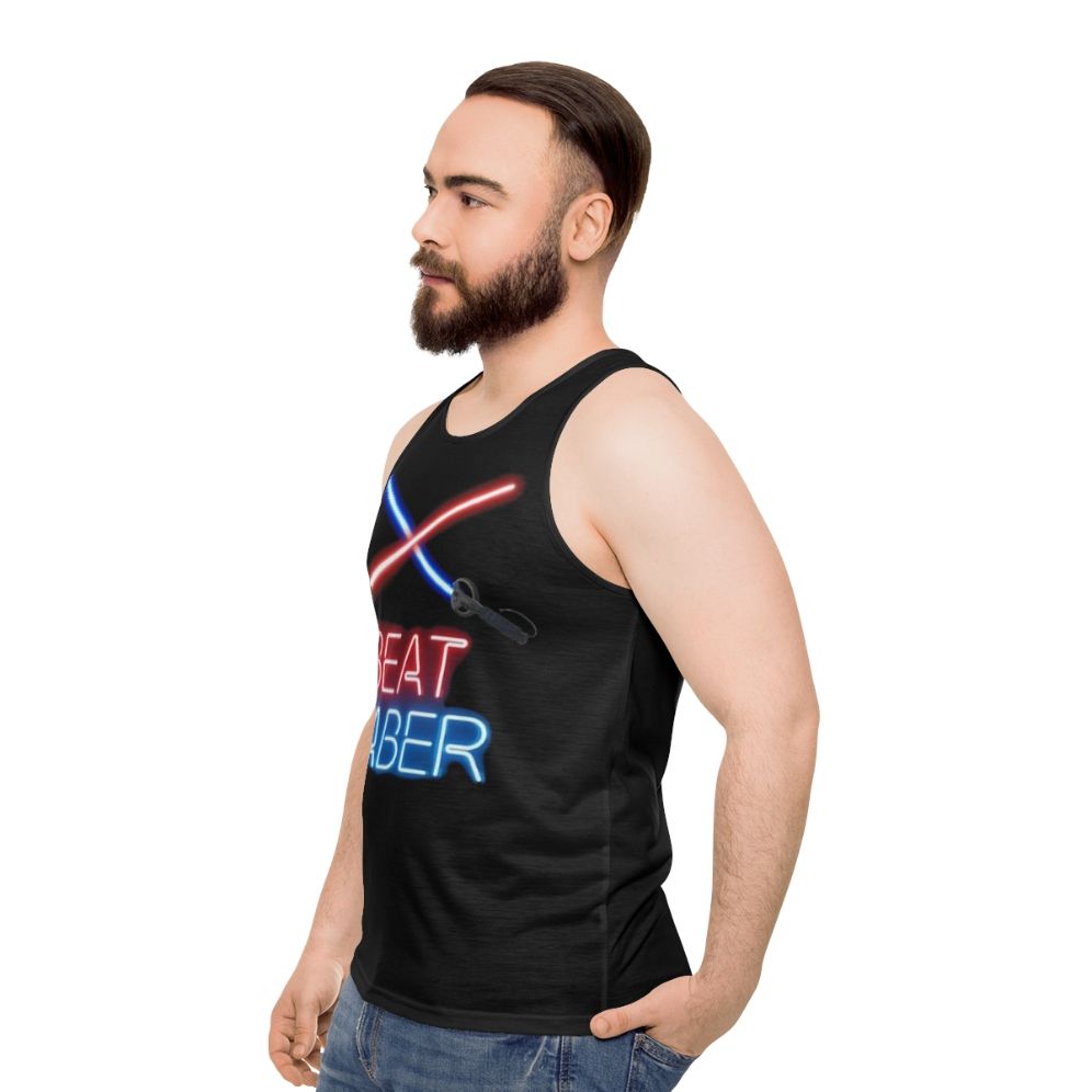 Beat Saber VR Gaming Tank Top - men side