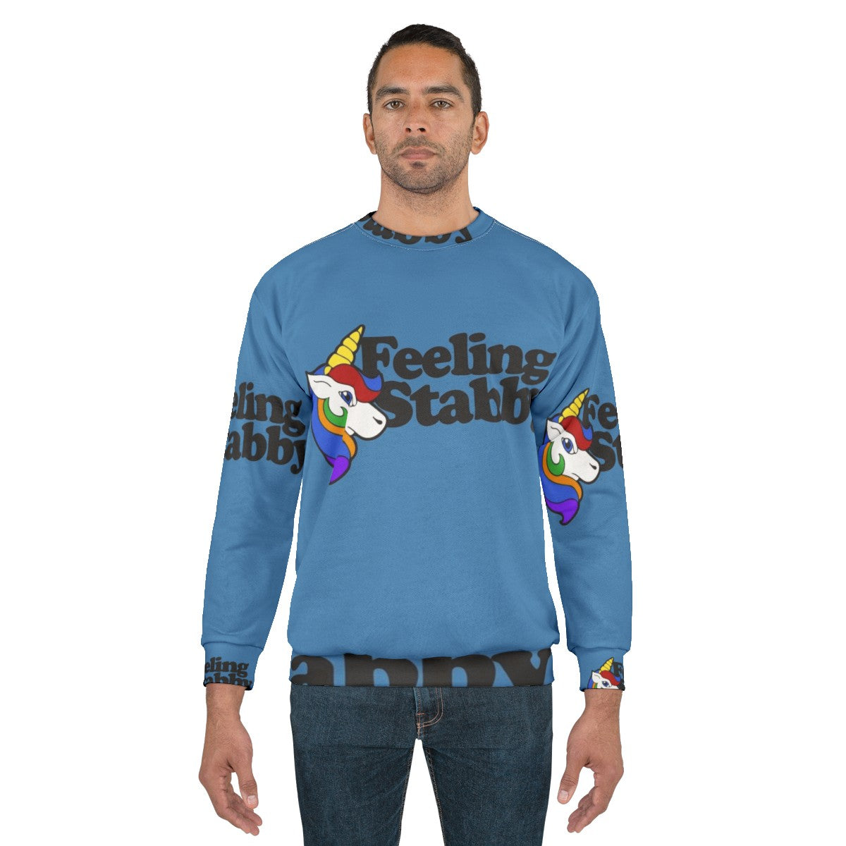 Feeling Stabby Unicorn Sweatshirt - men