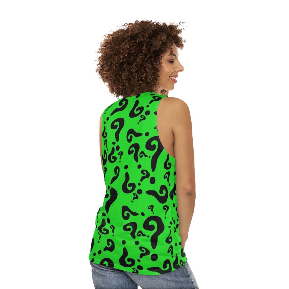 Unisex Riddler Tank Top - women back