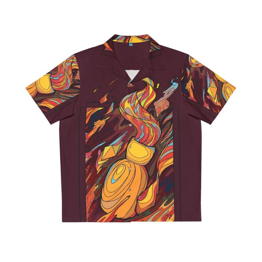 Dark Souls inspired stained glass ember Hawaiian shirt