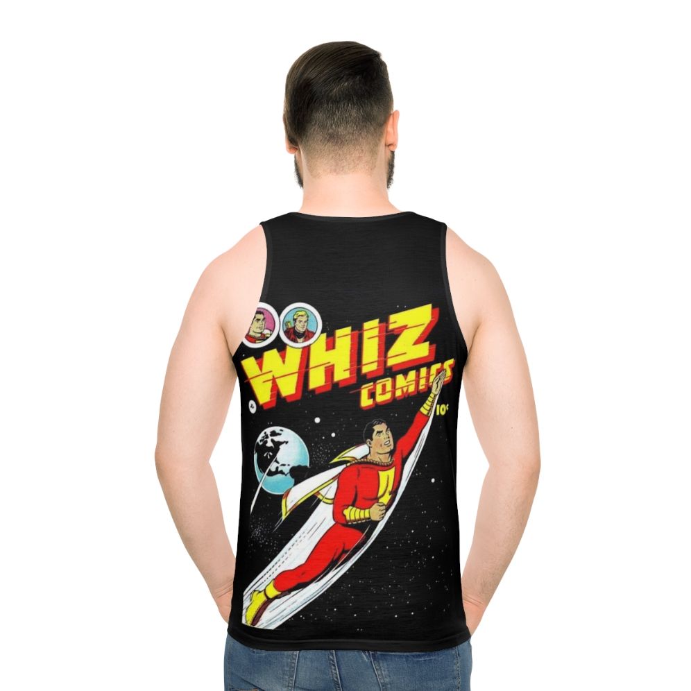 Vintage Golden Age Comic Book Unisex Tank Top - men back