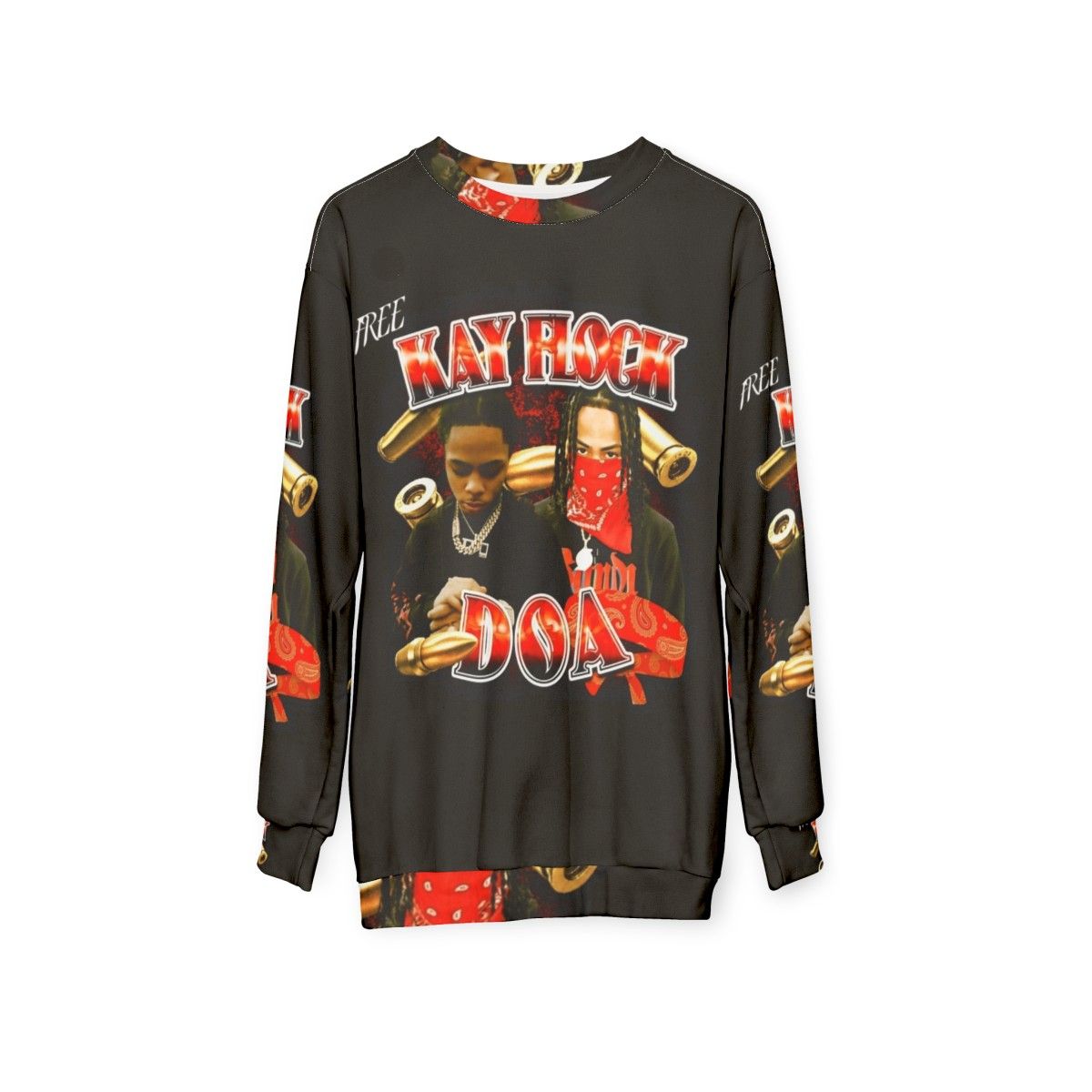 Kay Flock Bronx Drill Rapper Sweatshirt - hanging