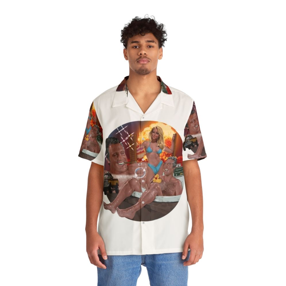 Colt Hawaiian-style Shirt with Tropical Print - People Front