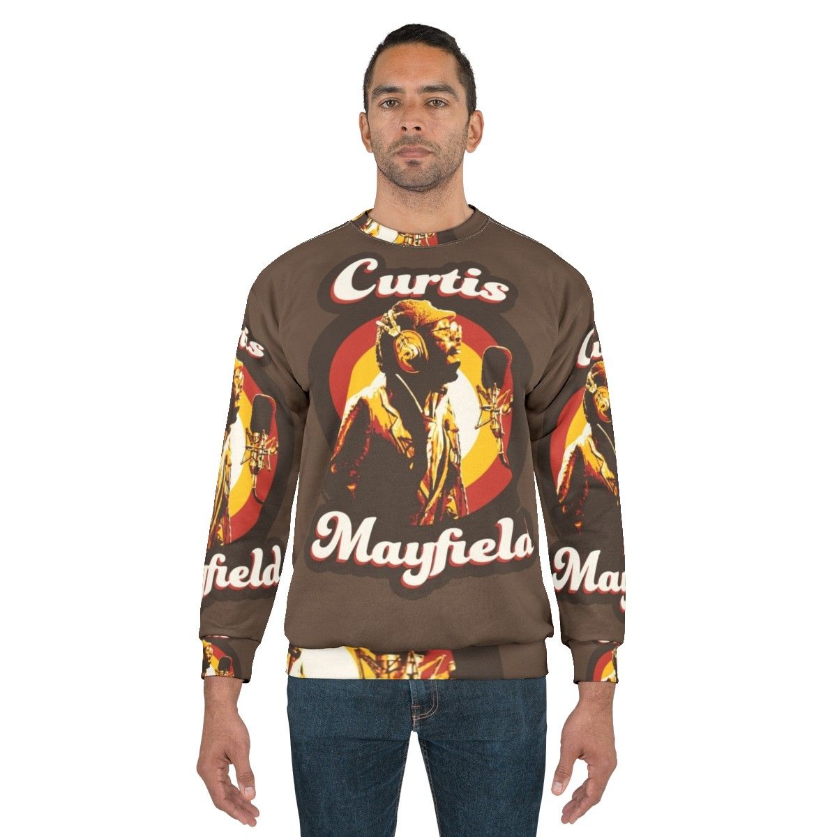 Vintage Curtis Mayfield 70s Funky Soul Sweatshirt - men