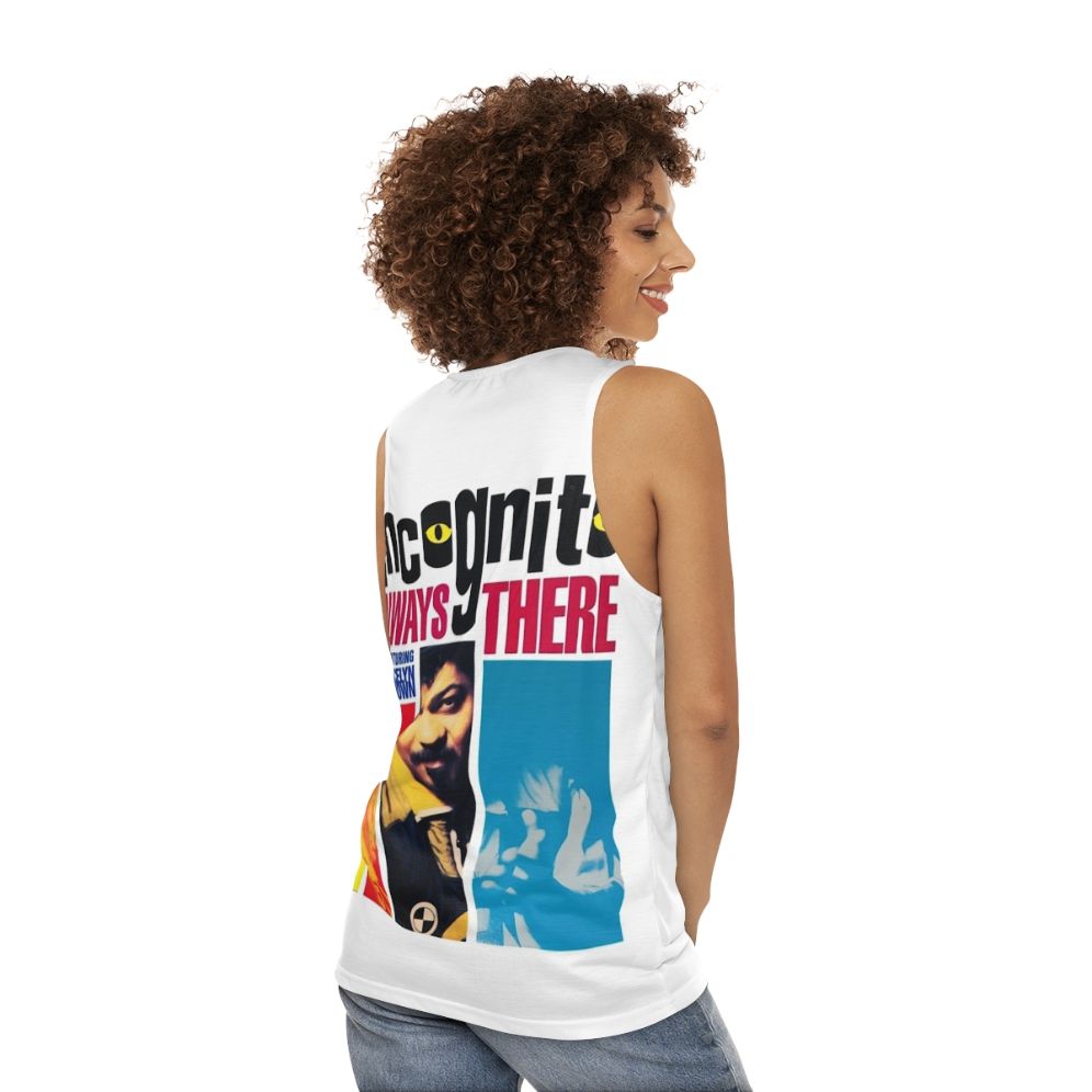 Incognito Jazz Funk Soul Music Unisex Tank Top - women back