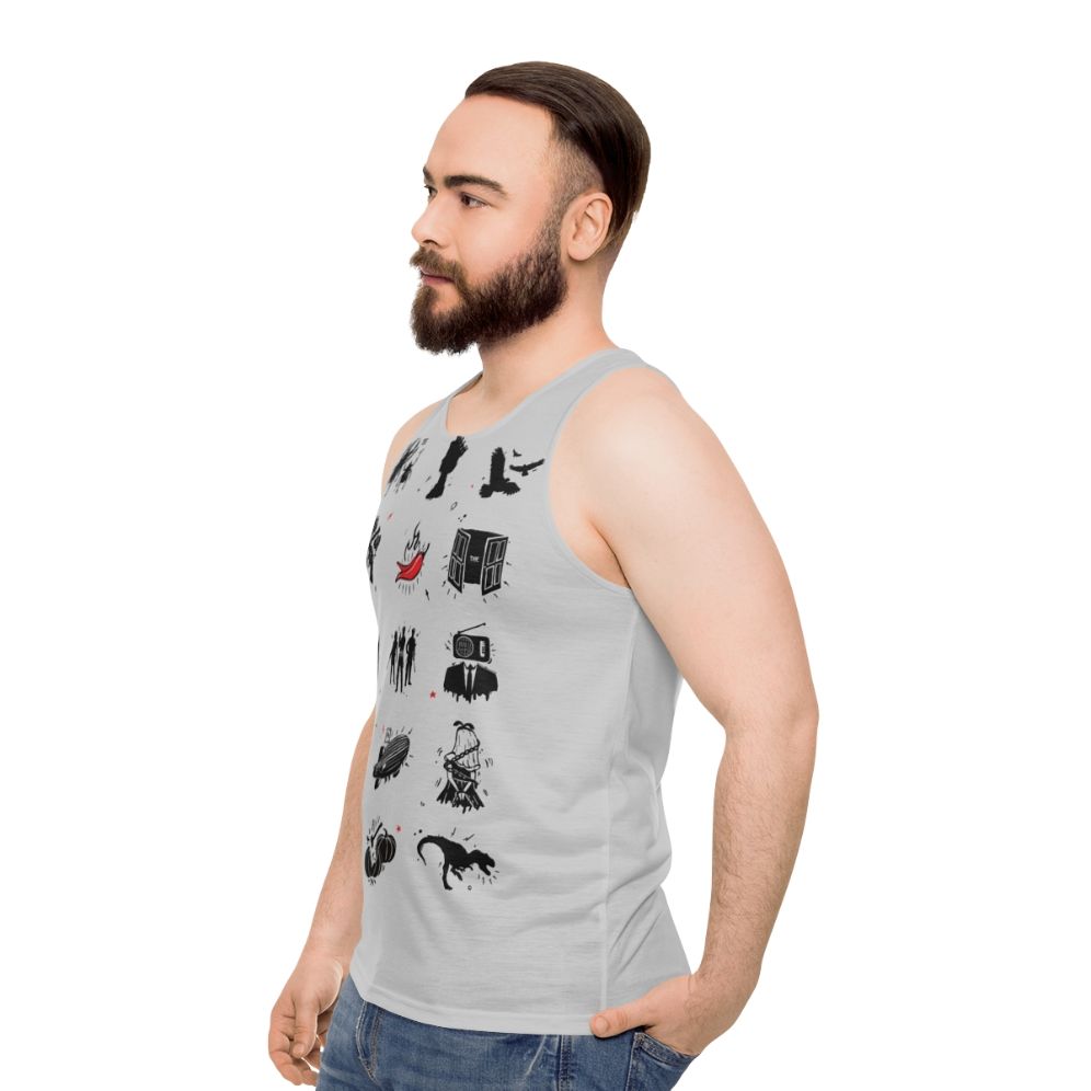 Vintage Rock Bands Unisex Tank Top - men side