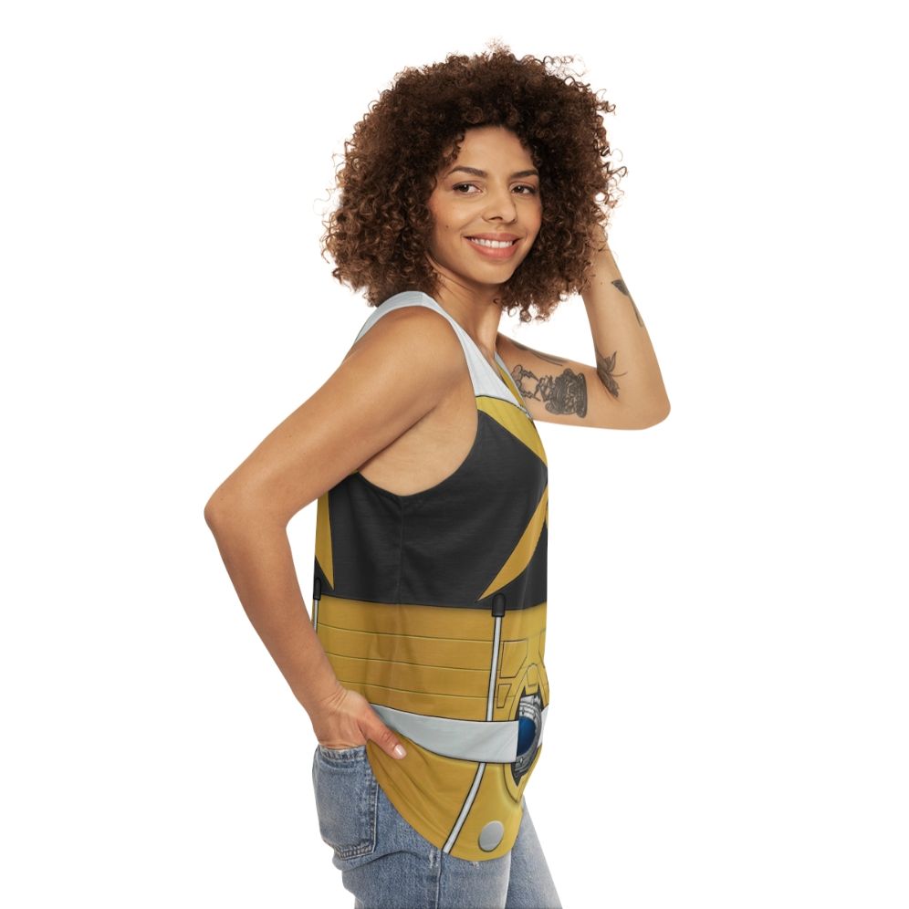 Tebingold unisex space and zodiac-themed tank top - women side