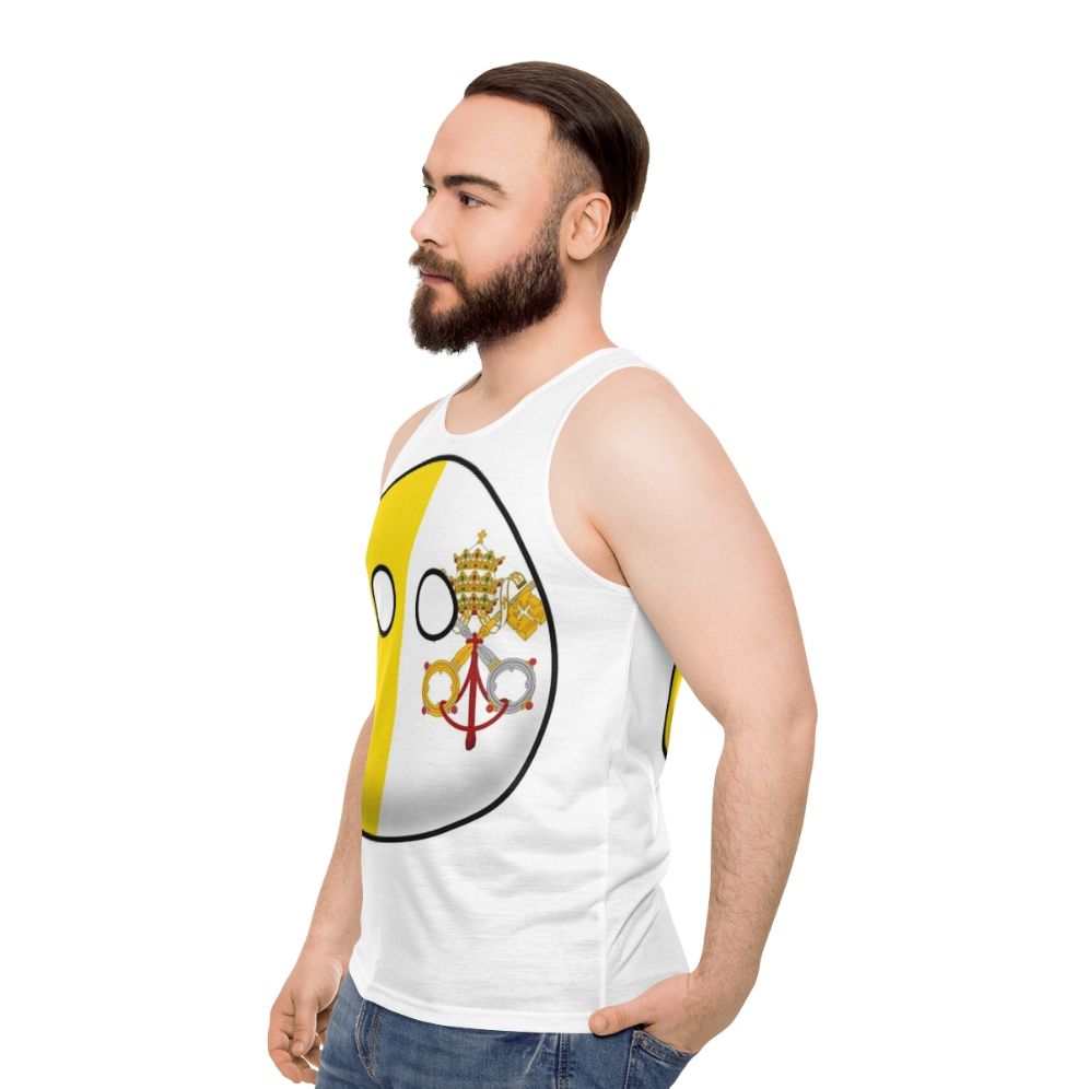 Unisex Vatican City Countryball Tank Top - men side