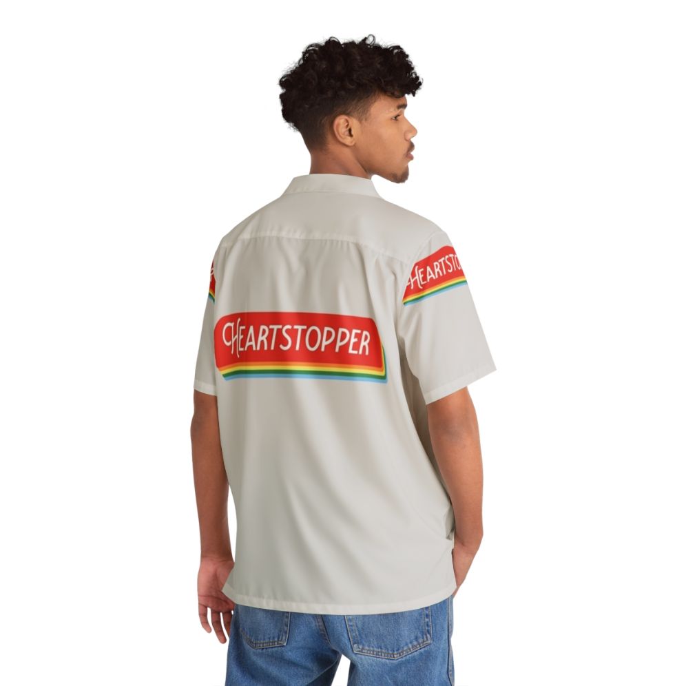 Heartstopper Pride Hawaiian Shirt featuring characters from the popular LGBTQ+ series - People Back