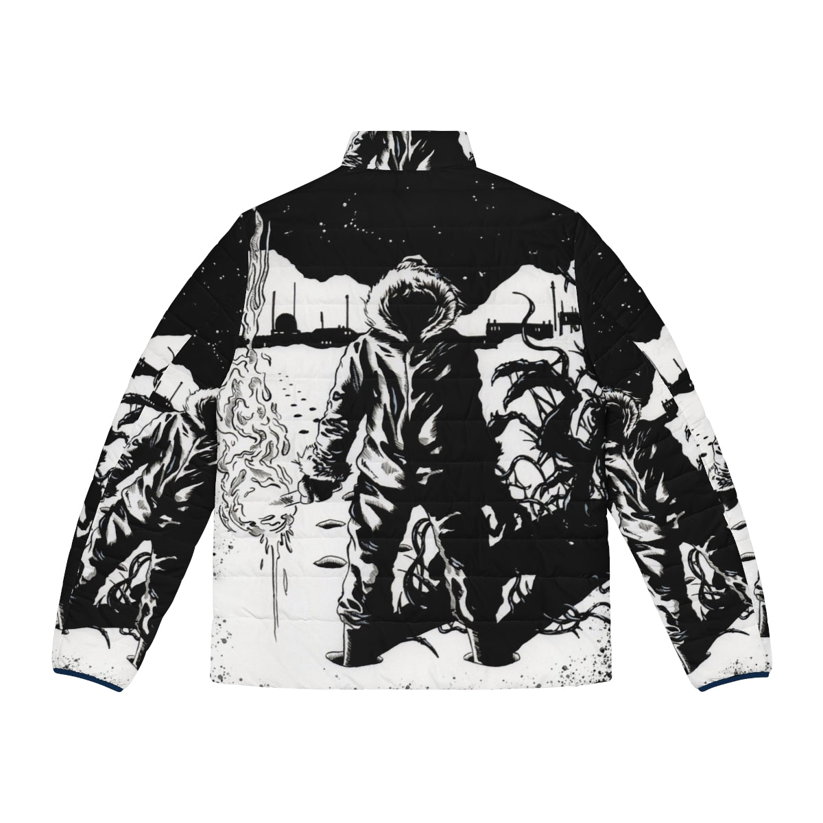 The Thing Puffer Jacket - Horror Inspired Outerwear - Back