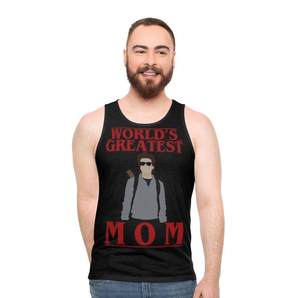 Steve Harrington "World's Greatest Mom" Stranger Things Unisex Tank Top - men