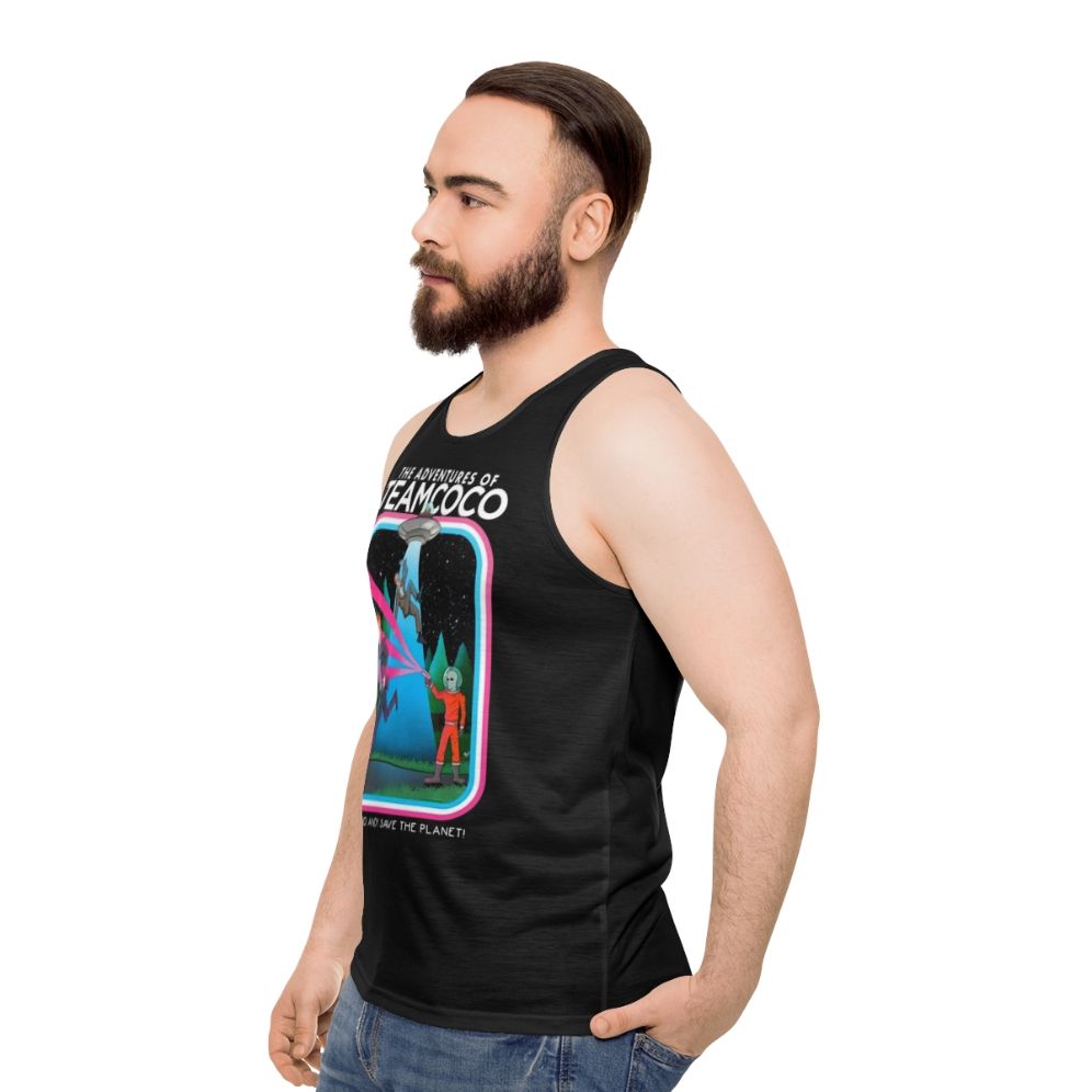 Team Coco Alien Abduction Unisex Tank Top - men side