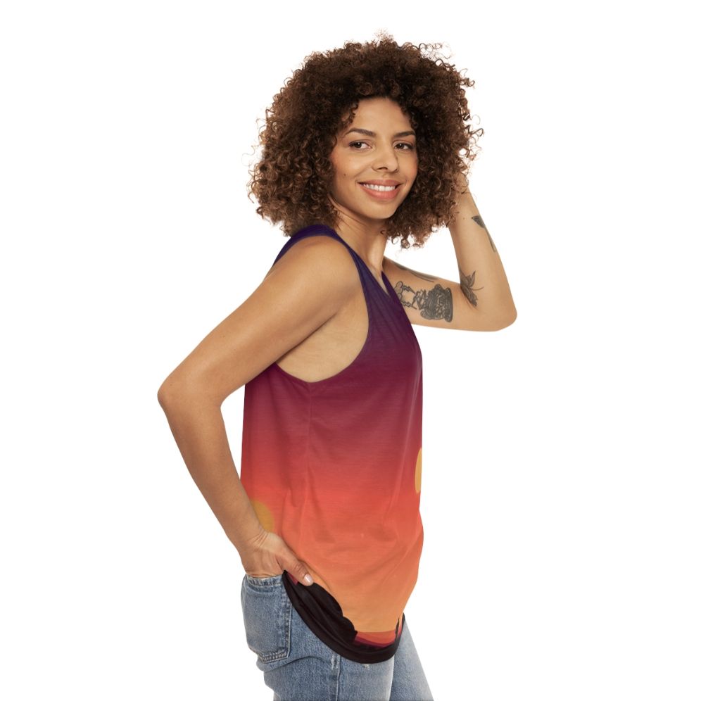 Tatooine Star Wars Unisex Tank Top - women side