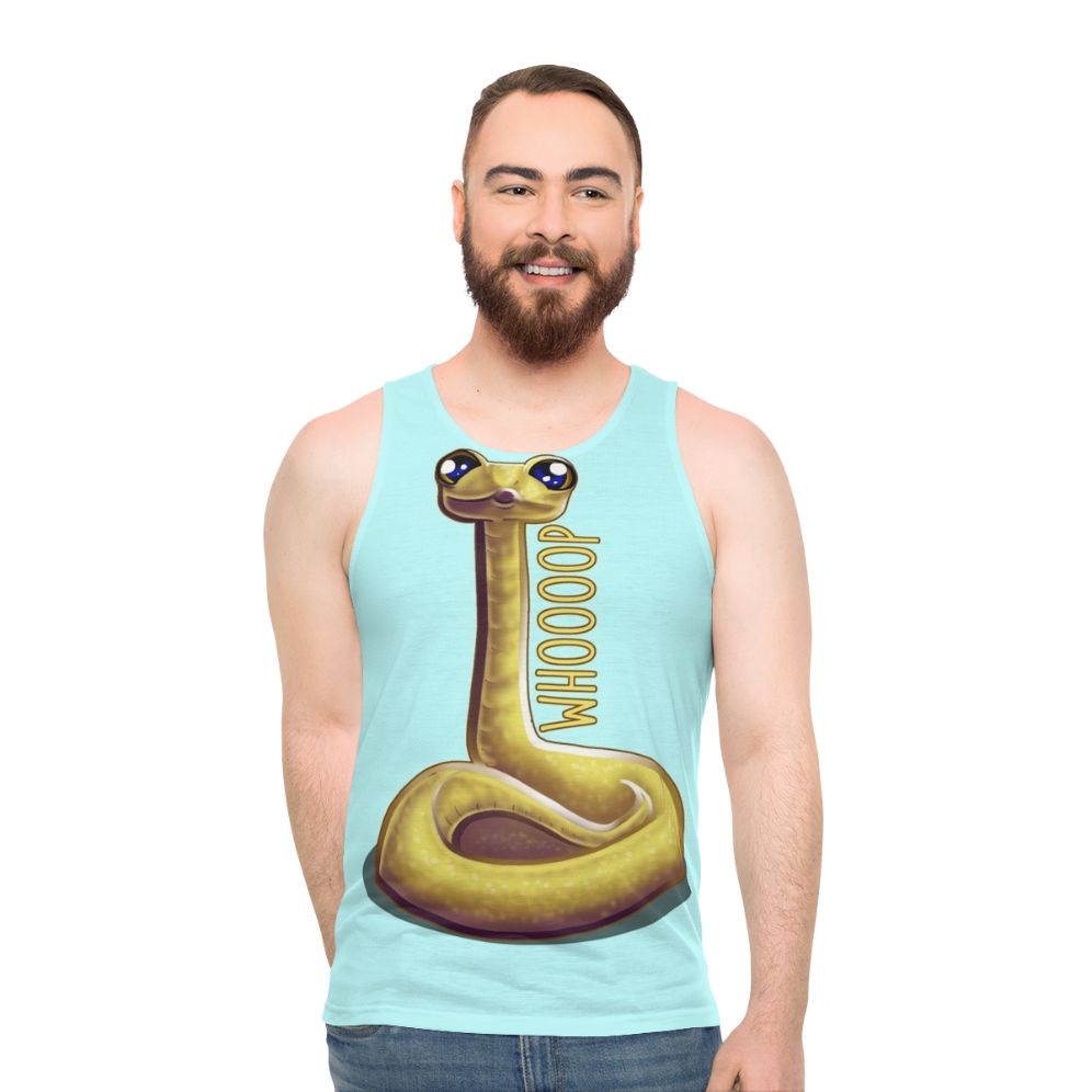 Whooping snake unisex tank top - men