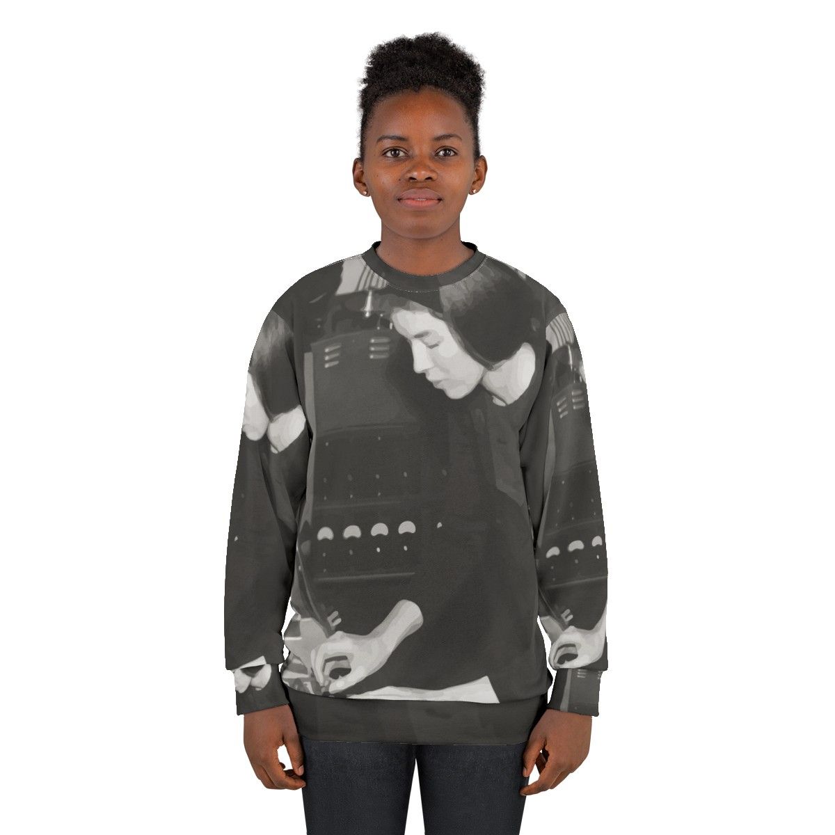 Delia Derbyshire electronic music sweatshirt - women