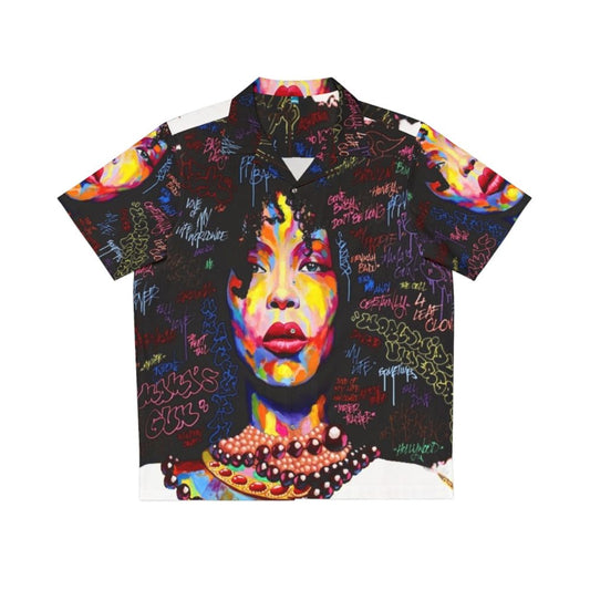 Graffiti Hair Hawaiian Shirt featuring hip hop and urban streetwear design