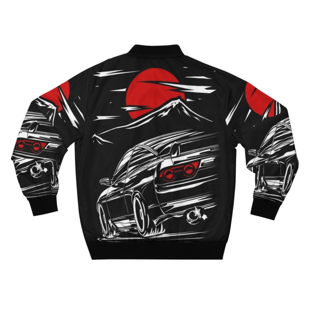 Nissan Silvia S13 Haruna Bomber Jacket, featuring a stylish and streetwear-inspired design for JDM car enthusiasts. - Back