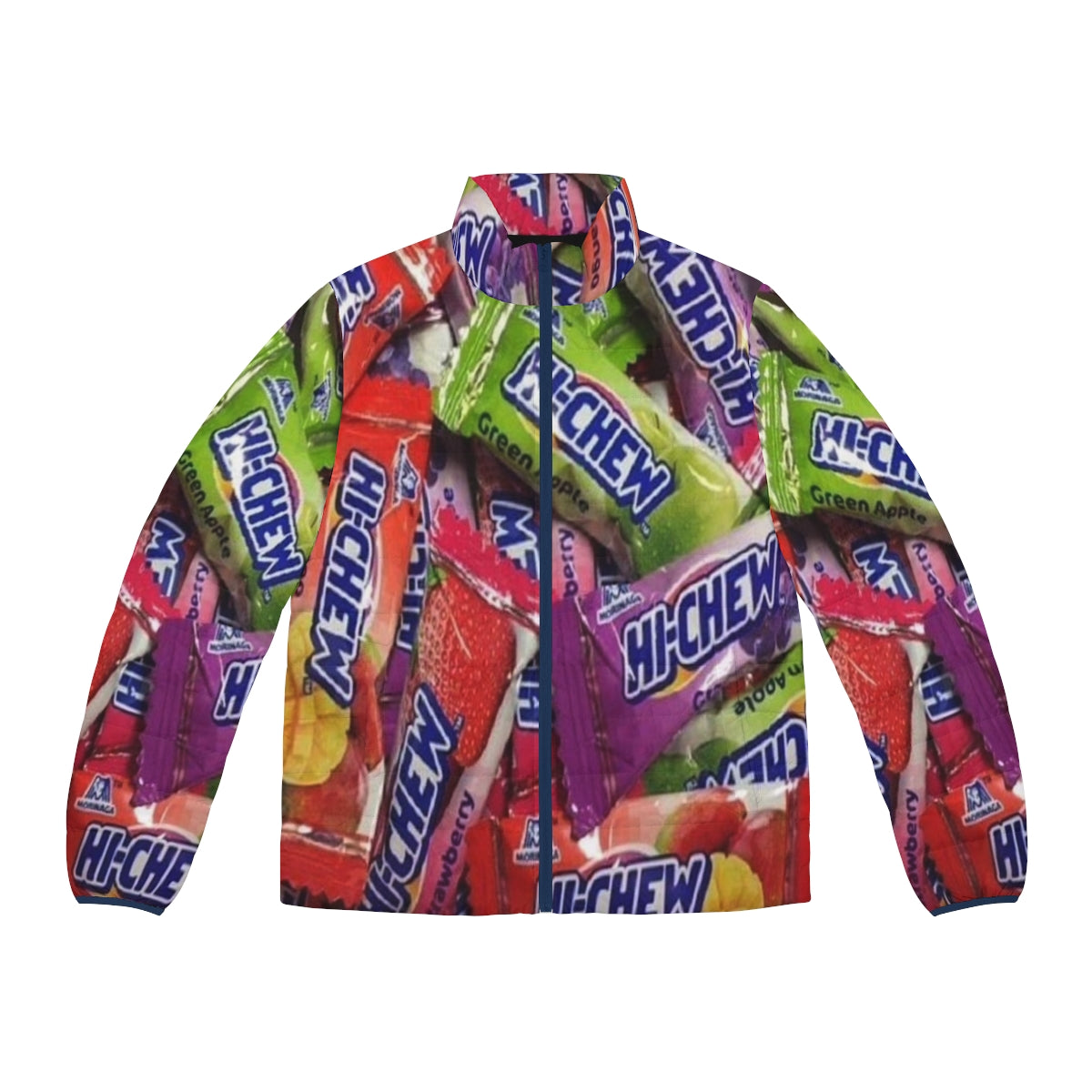 Hi Chew Candy Puffer Jacket with Fruit Flavors